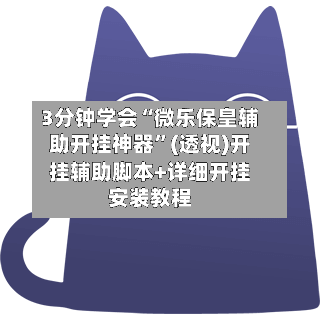 3分钟学会“微乐保皇辅助开挂神器”(透视)开挂辅助脚本+详细开挂安装教程-第2张图片