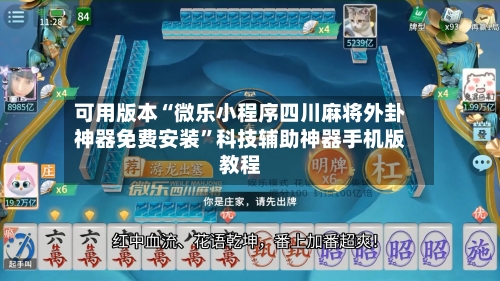可用版本“微乐小程序四川麻将外卦神器免费安装”科技辅助神器手机版教程-第3张图片