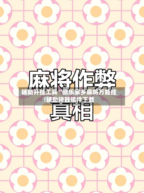 辅助开挂工具“微乐家乡麻将万能挂!辅助神器插件下载