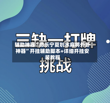 辅助神器“微乐宁夏划水麻将外卦神器”开挂辅助脚本+详细开挂安装教程-第2张图片