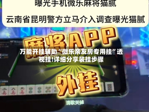 万能开挂辅助“微乐亲友房专用挂”透视挂!详细分享装挂步骤-第3张图片