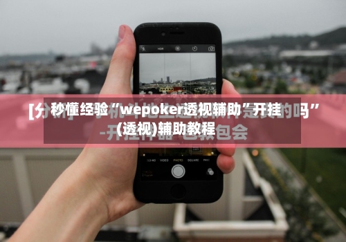 秒懂经验“wepoker透视辅助”开挂(透视)辅助教程-第3张图片