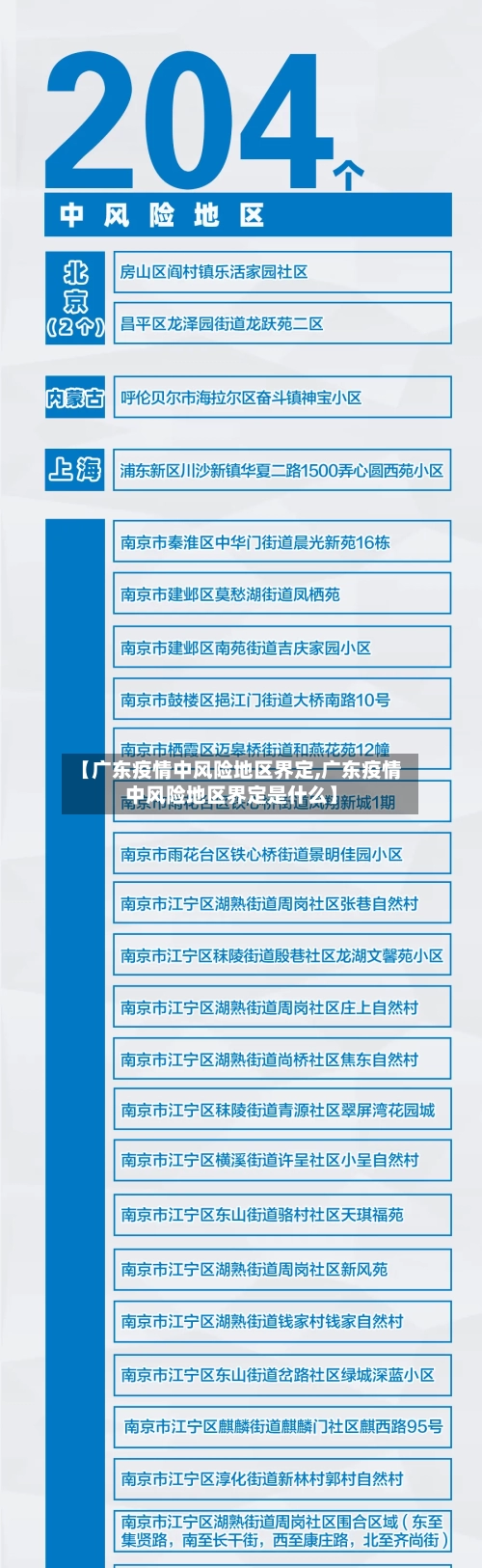 【广东疫情中风险地区界定,广东疫情中风险地区界定是什么】