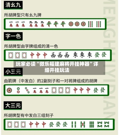 玩家必读“微乐福建麻将开挂神器”详细开挂玩法-第2张图片