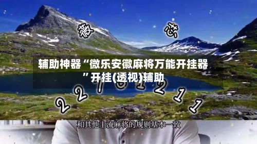 辅助神器“微乐安徽麻将万能开挂器”开挂(透视)辅助-第3张图片