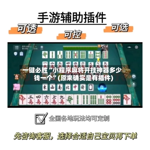 一键必胜“小程序麻将开挂神器多少钱一个”(原来确实是有插件)