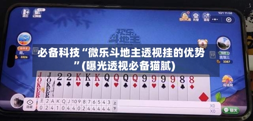 必备科技“微乐斗地主透视挂的优势”(曝光透视必备猫腻)-第2张图片