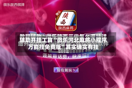 辅助开挂工具“微乐河北麻将小程序万能挂免费版	”其实确实有挂-第2张图片