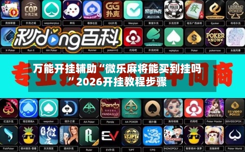 万能开挂辅助“微乐麻将能买到挂吗”2026开挂教程步骤-第2张图片