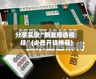 分享实测“朋友局透视挂”(必胜开挂神器)