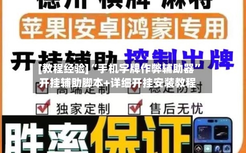 [教程经验]“手机字牌作弊辅助器”开挂辅助脚本+详细开挂安装教程-第3张图片