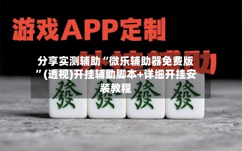 分享实测辅助“微乐辅助器免费版	”(透视)开挂辅助脚本+详细开挂安装教程-第3张图片