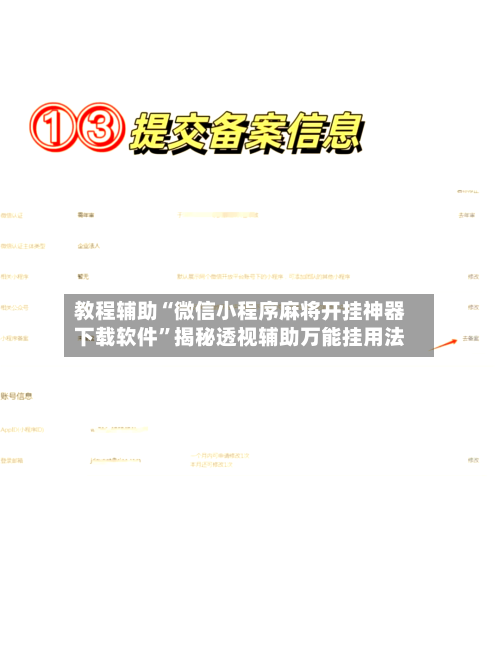 教程辅助“微信小程序麻将开挂神器下载软件”揭秘透视辅助万能挂用法-第3张图片