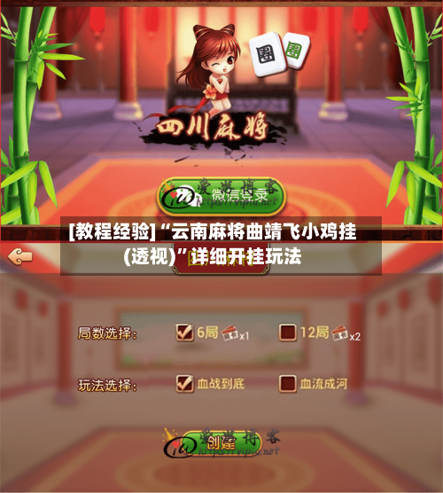 [教程经验]“云南麻将曲靖飞小鸡挂(透视)”详细开挂玩法-第2张图片