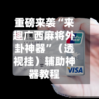 重磅来袭“来趣广西麻将外卦神器”（透视挂）辅助神器教程
