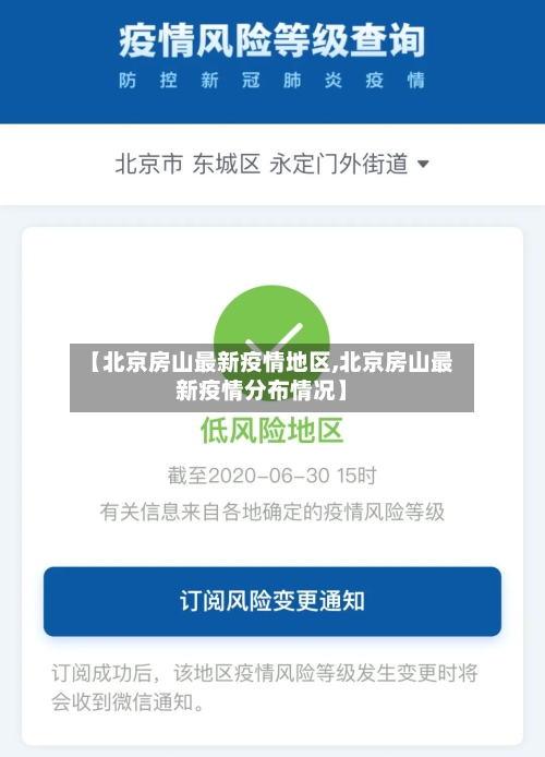 【北京房山最新疫情地区,北京房山最新疫情分布情况】-第2张图片