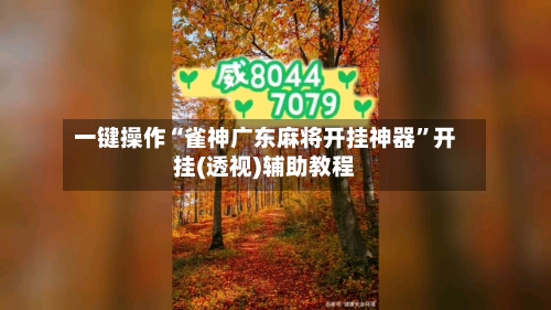 一键操作“雀神广东麻将开挂神器”开挂(透视)辅助教程-第2张图片