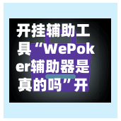 开挂辅助工具“WePoker辅助器是真的吗”开挂辅助脚本+详细开挂安装教程