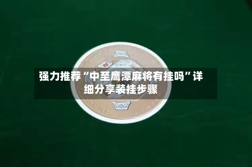 强力推荐“中至鹰潭麻将有挂吗	”详细分享装挂步骤-第2张图片