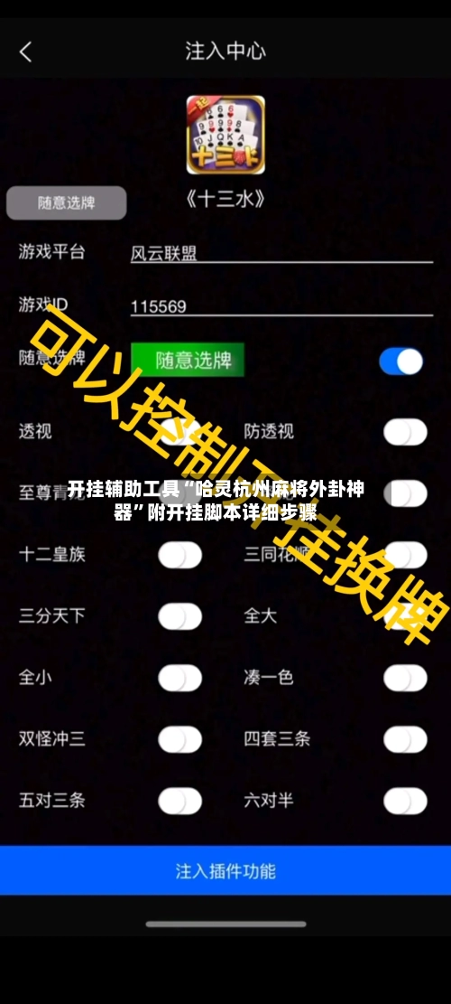 开挂辅助工具“哈灵杭州麻将外卦神器	”附开挂脚本详细步骤-第2张图片