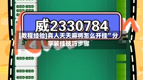 [教程经验]真人天天麻将怎么开挂	”分享装挂技巧步骤-第2张图片