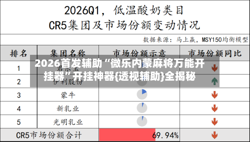 2026首发辅助“微乐内蒙麻将万能开挂器”开挂神器{透视辅助}全揭秘