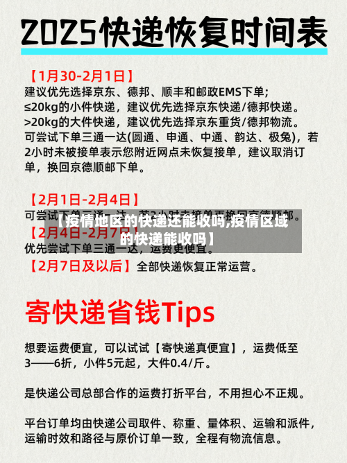 【疫情地区的快递还能收吗,疫情区域的快递能收吗】