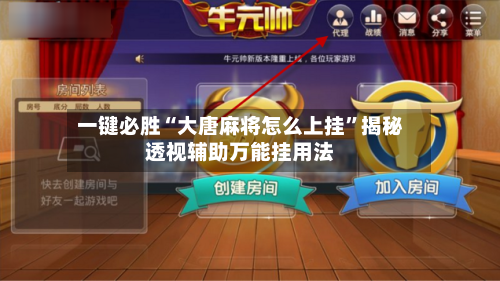 一键必胜“大唐麻将怎么上挂”揭秘透视辅助万能挂用法-第3张图片