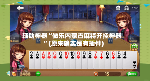 辅助神器“微乐内蒙古麻将开挂神器”(原来确实是有插件)