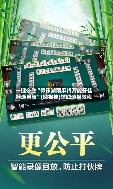 一键必胜“微乐湖南麻将万能开挂器通用版	”(透视挂)辅助透视教程-第2张图片