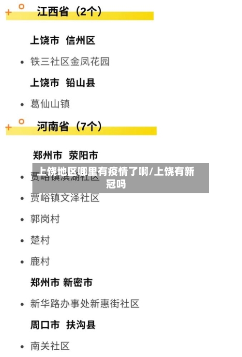 上饶地区哪里有疫情了啊/上饶有新冠吗-第2张图片