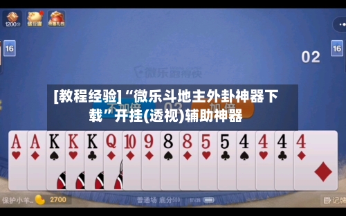 [教程经验]“微乐斗地主外卦神器下载”开挂(透视)辅助神器-第3张图片