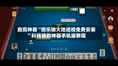 助赢神器“微乐锄大地透视免费安装”科技辅助神器手机版教程-第2张图片