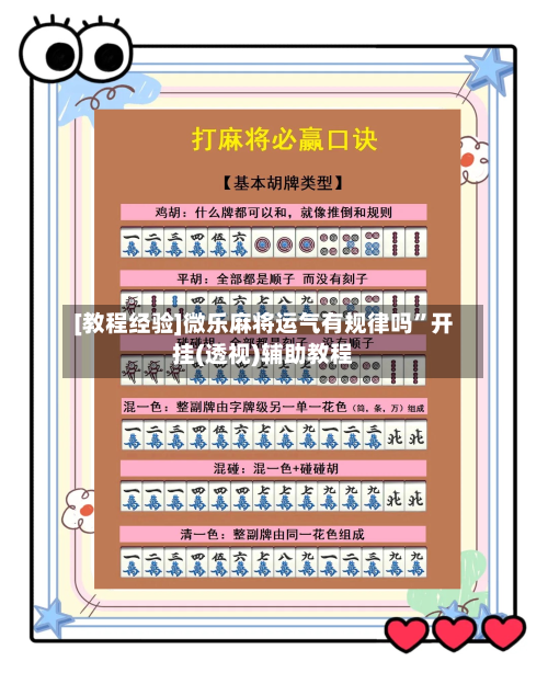 [教程经验]微乐麻将运气有规律吗”开挂(透视)辅助教程
