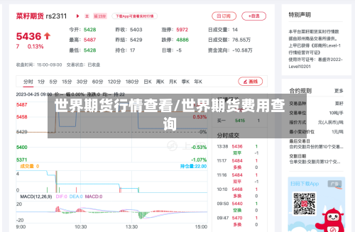 世界期货行情查看/世界期货费用查询-第2张图片