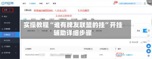 实操教程“谁有牌友联盟的挂”开挂辅助详细步骤