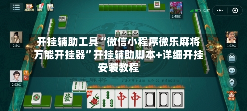 开挂辅助工具“微信小程序微乐麻将万能开挂器”开挂辅助脚本+详细开挂安装教程-第2张图片