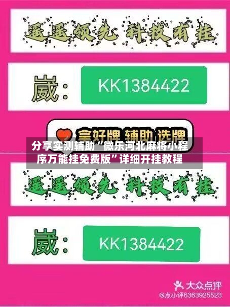 分享实测辅助“微乐河北麻将小程序万能挂免费版”详细开挂教程-第3张图片