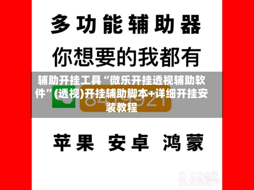 辅助开挂工具“微乐开挂透视辅助软件	”(透视)开挂辅助脚本+详细开挂安装教程-第2张图片
