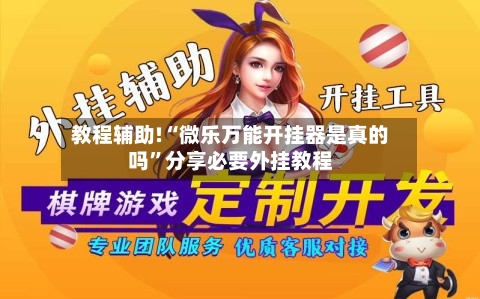 教程辅助!“微乐万能开挂器是真的吗”分享必要外挂教程-第3张图片