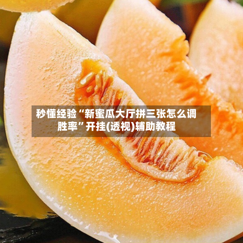 秒懂经验“新蜜瓜大厅拼三张怎么调胜率”开挂(透视)辅助教程-第3张图片