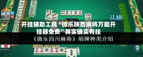 开挂辅助工具“微乐陕西麻将万能开挂器免费	”其实确实有挂-第2张图片