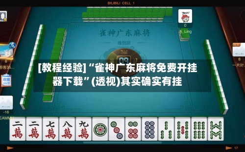 [教程经验]“雀神广东麻将免费开挂器下载”(透视)其实确实有挂-第3张图片