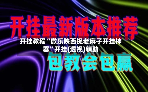 开挂教程“微乐陕西捉老麻子开挂神器”开挂(透视)辅助