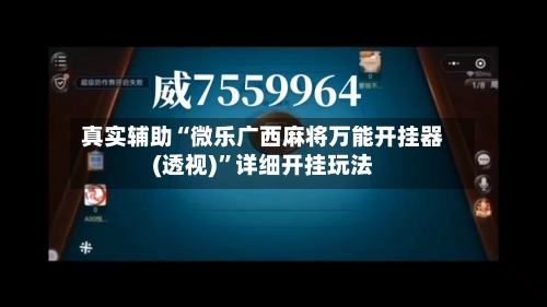 真实辅助“微乐广西麻将万能开挂器(透视)	”详细开挂玩法-第3张图片