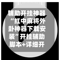 辅助开挂神器“红中麻将外卦神器下载安装”开挂辅助脚本+详细开挂-第3张图片