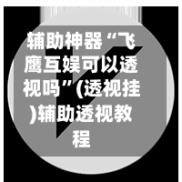 辅助神器“飞鹰互娱可以透视吗	”(透视挂)辅助透视教程-第2张图片