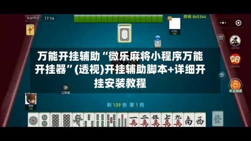 万能开挂辅助“微乐麻将小程序万能开挂器”(透视)开挂辅助脚本+详细开挂安装教程-第2张图片