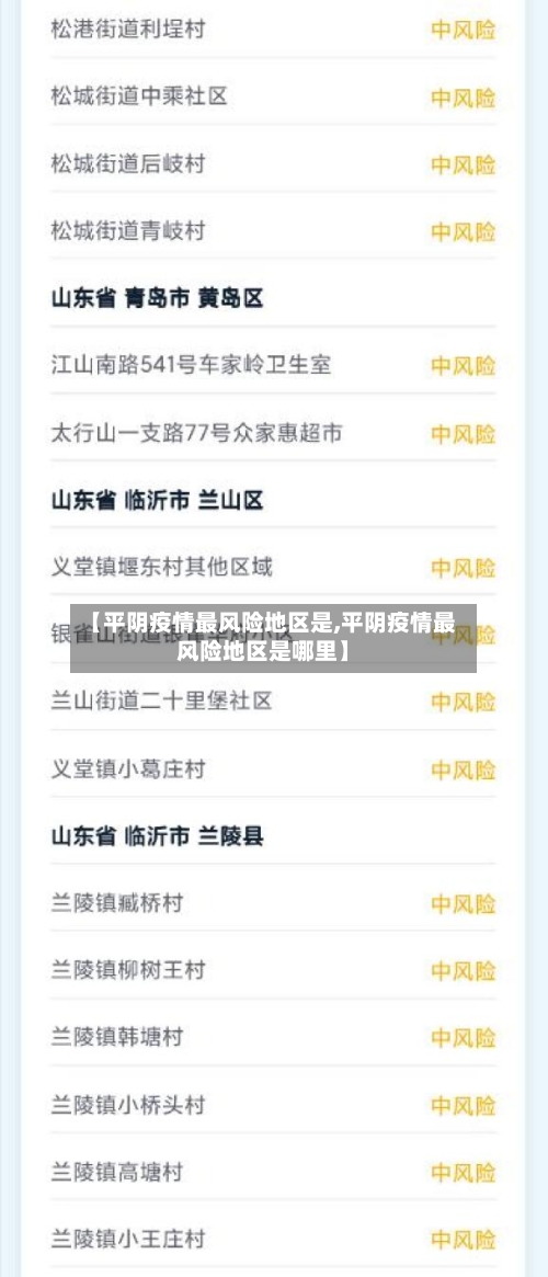 【平阴疫情最风险地区是,平阴疫情最风险地区是哪里】