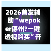 2026首发辅助“wepoker德州?一键透视购买	”开挂(透视)辅助教程-第2张图片